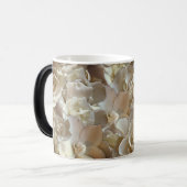 Elegant Floral Roos Petal Pattern Magische Mok (Voorkant links)