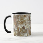 Elegant Floral Roos Petal Pattern Mok (Links)