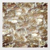 Elegant Floral Roos Petal Pattern Raamsticker (Vel)