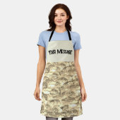 Elegant Floral Roos Petal Pattern Schort (Gedragen)