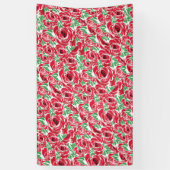 Elegant Floral Roos Petal Pattern Spandoek (Verticaal)