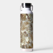 Elegant Floral Roos Petal Pattern Waterfles (Voorkant)