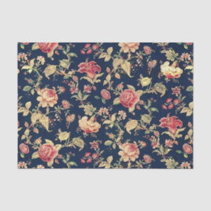 Elegant Floral Roos Tissuepapier