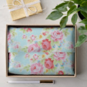 Elegant  Floral Roos Tissuepapier (Geschenk)