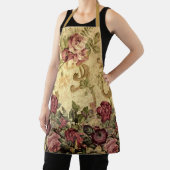 Elegant Floral Roos Victoriaans stijl Schort (Insitu)