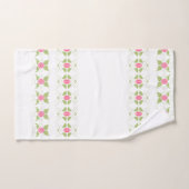Élégant floral rose (Serviette à main)