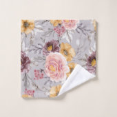  Élégant floral rose moderne (Gant de toilette)