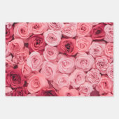 Elegant Floral roze Roses Inpakpapier Vel (Voorkant 3)