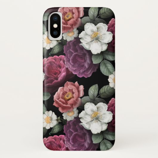 Elegant  Floral Rozen Case-Mate iPhone Case (Achterkant)