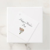 Elegant Floral Rozen Moederdag Bedankjes Labels (In situ)