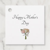 Elegant Floral Rozen Moederdag Bedankjes Labels (Voorkant)