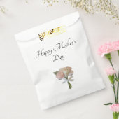 Elegant Floral Rozen Moederdag Bedankzakje (Gezegeld)