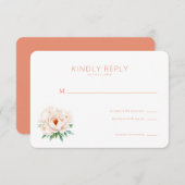 Elegant Floral RSVP Card (Devant / Derrière)