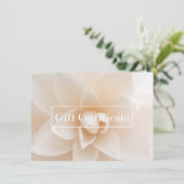 Elegant Floral Salon Spa Yoga Gift Certificate (Staand voorkant)