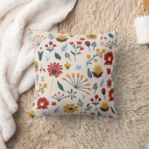Elegant Floral Scandinavian Print Kussen