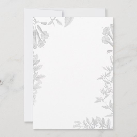 Elegant Floral Script Custom Photo 70th Birthday Kaart (Achterkant)