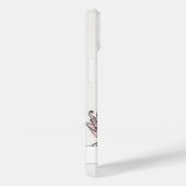 Elegant  Floral Script Name Case-Mate iPhone Case (Achterkant / Rechts)