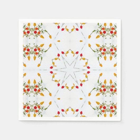 Elegant  Floral Servet (Voorkant)