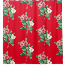 Elegant Floral Shower Curtain Douchegordijn