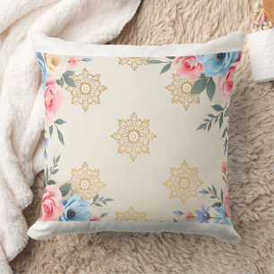 Elegant Floral Sierkussen – Pastel Botanical