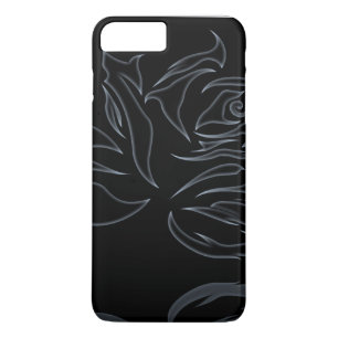 Elegant Floral Silver roos taai iPhone 8 Plus / 7 Plus Hoesje