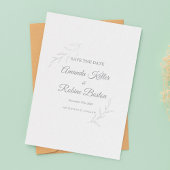 Elegant Floral slaat de datum op Save The Date