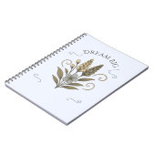 Elegant Floral Spiral Notebook – carnet (Côté gauche)