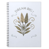Elegant Floral Spiral Notebook – carnet (Devant)