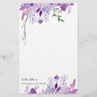 Elegant floral Stationery Briefpapier