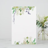 Elegant floral Stationery Briefpapier (Staand voorkant)