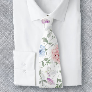 Elegant floral stropdas