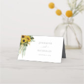 Elegant Floral Sunflower Wedding (Achterkant)
