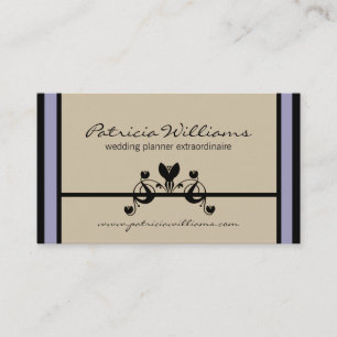 Elegant Floral Swirls Visitekaartje