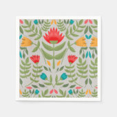 Elegant Floral Tableau Style Servet (Voorkant)