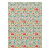 Elegant Floral Tableau Style Tafelkleed (Voorkant)