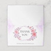 Elegant Floral Thank You Card (Buitenkant ongevouwen)