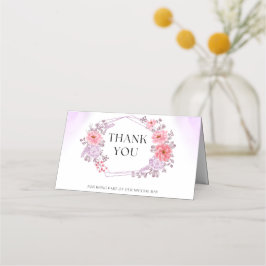 Elegant Floral Thank You Card  