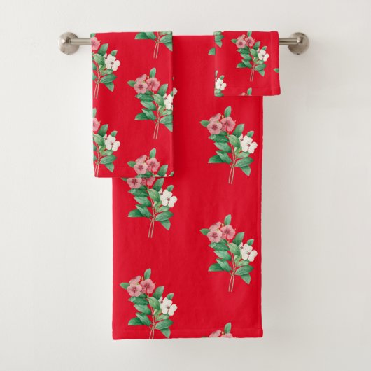 Elegant Floral Towel Bad Handdoek (Insitu)