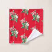 Elegant Floral Towel Bad Handdoek (Wasdoekje)