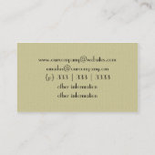 Elegant, Floral, Two Tone, Daisy Visitekaartje (Achterkant)