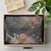 Elegant Floral Unicorn Tissuepapier (Geschenk)