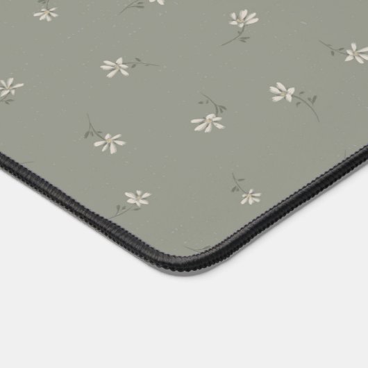 Élégant floral vert émaillé (Coin)