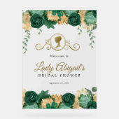 Élégant floral vert Shower de mariage victorien (Recto)