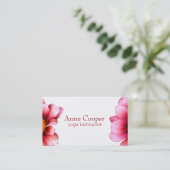 Elegant floral Visitekaartje (Staand voorkant)
