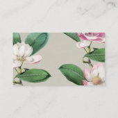 Elegant Floral Visitekaartje (Achterkant)
