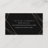 Elegant Floral Visitekaartje (Achterkant)