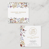 Elegant Floral Visitekaartje (Voorkant / Achterkant)