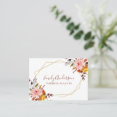 Elegant floral visitekaartje (Staand voorkant)