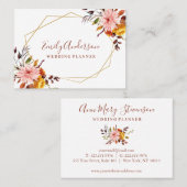 Elegant floral visitekaartje (Voorkant / Achterkant)