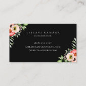 Elegant Floral Visitekaartje (Achterkant)